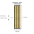 Gold Slat Wall Dimensions