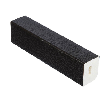 RECTANGLE 25mm x 20mm BLACK WOODGRAIN FOIL