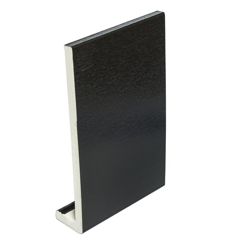 Black Pvc Fascia Capping Board 150mm X 9mm X 5m Black Principality Plastics Ltd