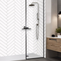 Cheveron White (Gloss) 1000mm x 2400mm x 10mm Cheveron White (Gloss) 1000mm x 2400mm x 10mm