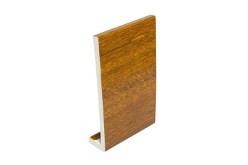 PVC Fascia Capping Board 405mm x 9mm x 5m Double Ended Light Oak