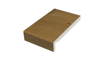 Square PVC Fascia board 225mm x 16mm x 5M light Oak