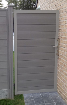Duofuse T&G Gate Kit Stone Grey 1M x 1.8M (GATE ONLY)