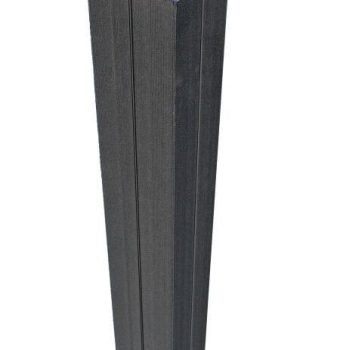 Duofuse Reinf Gate Post   Graphite Black 1.8M