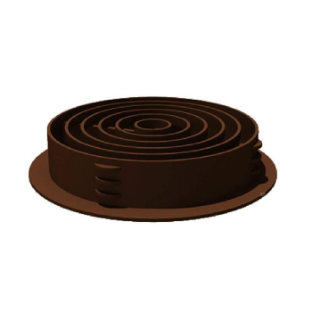 CIRCULAR SOFFIT VENT BROWN 68mm