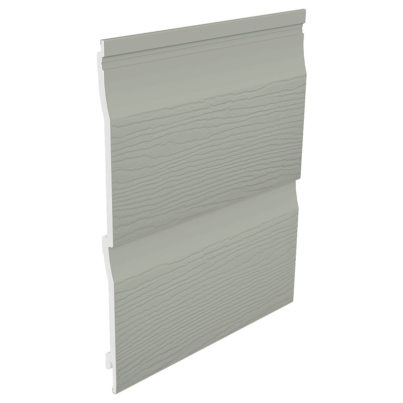 Fortex Embossed Cladding333mm Fortex Double Shiplap Cladding Misty Grey ...