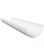 Freeflow Half 4 metre Round Gutter White