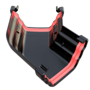 Freeflow 135' Ogee Angle Black