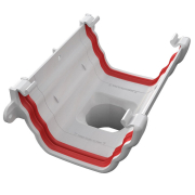 Freeflow Ogee Running Outlet White