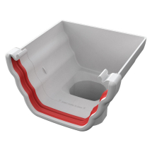 Freeflow Ogee Stop End Outlet White Freeflow Ogee Stop End Outlet White