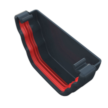 Freeflow Ogee Stop End External Anthracite Grey Freeflow Ogee Stop End External Anthracite Grey