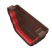 Freeflow Ogee Stop End External Brown