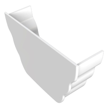 Freeflow Ogee Stop End Internal White Freeflow Ogee Stop End Internal White