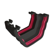 Freeflow Ogee-Square Gutter Adaptor Black
