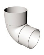 Freeflow Half Round 90' Bend White