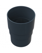 Freeflow Round Pipe Socket Anthracite Grey