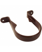 Freeflow Round Pipe Clip Brown