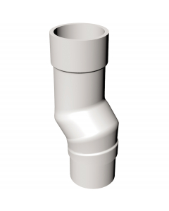 Freeflow Half Round Mini Offset White Freeflow Half Round Mini Offset White