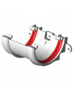 Freeflow Half Round Union Bracket White