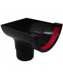 Freeflow Round Stop End Outlet Black Freeflow Round Stop End Outlet Black