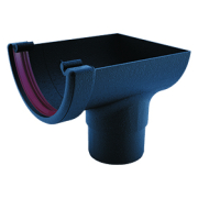 Freeflow Round Stop End Outlet Cast Iron Style