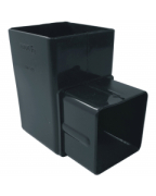 Freeflow Square 90' Bend Anthracite Grey