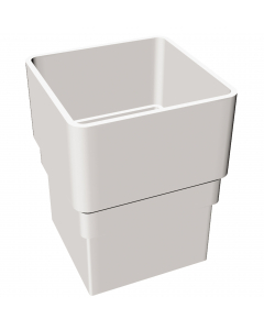 Freeflow Square Pipe Socket White Freeflow Square Pipe Socket White