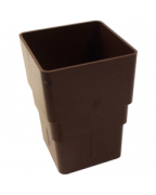 Freeflow Square Pipe Socket Brown