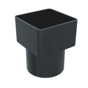 Freeflow Square to Round Pipe Adptr Anthracite Grey