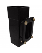 Freeflow Square Access Pipe Black