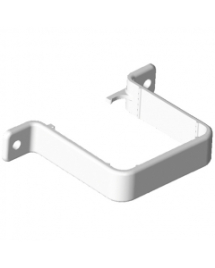 Freeflow Square Pipe Clip (Flush) White Freeflow Square Pipe Clip (Flush) White