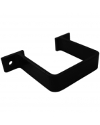 Freeflow Square Pipe Clip (Flush) Black