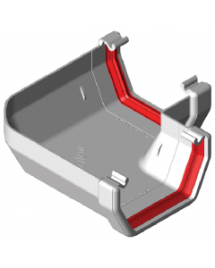 Freeflow Square 90' Angle White Freeflow Square 90' Angle White