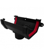 Freeflow Square Running Outlet Black