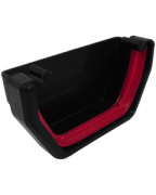 Freeflow Square Stop End External Black