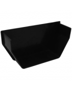 Freeflow Square Stop End Internal Black