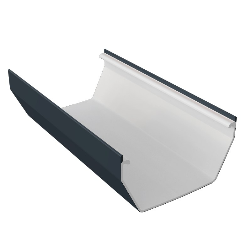 Square Rainwater SystemSquare Gutter 4 metre A/Grey - Principality ...