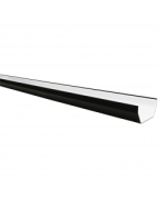 Freeflow Square Gutter 4 metre Black