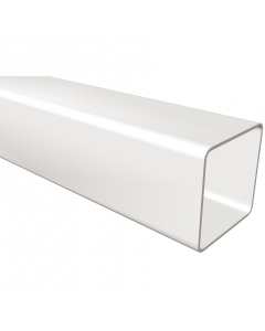 Freeflow Square Pipe 4 metre White Freeflow Square Pipe 4 metre White