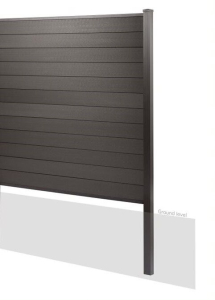 1.8M x 1.8M FENCE     CHARCOAL with 2.4M POST    CONCRETE FIX 1.8M x 1.8M FENCE     CHARCOAL with 2.4M POST    CONCRETE FIX