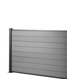 4FT x 1.8M FENCE    LIGHT GREY with 1.54M POST & B/PLATE KIT 4FT x 1.8M FENCE    LIGHT GREY with 1.54M POST & B/PLATE KIT