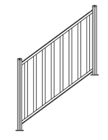 STAIRCASE BALUSTRADEKIT COFFEE 1.8M x 1.1M incl. 2 x POSTS STAIRCASE BALUSTRADEKIT COFFEE 1.8M x 1.1M incl. 2 x POSTS