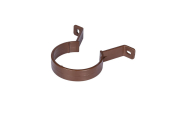 Downpipe Bracket Half Round Brown