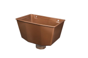 Hopper Head Medium Half Round Brown