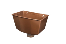 Hopper Head Medium Half Round Brown Hopper Head Medium Half Round Brown