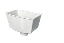 Hopper Head Medium Half Round White Hopper Head Medium Half Round White