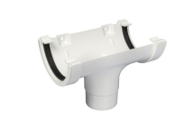 Running Outlet Half Round White Running Outlet Half Round White