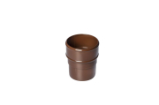 Downpipe Connector Half Round Brown