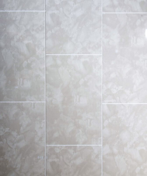 8mm Tile Effect Cutline Pastel Grey Marble Wall Panel