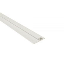 Maxi Panel Centre Joint / H-Joint Trim White 2400mm  Metal